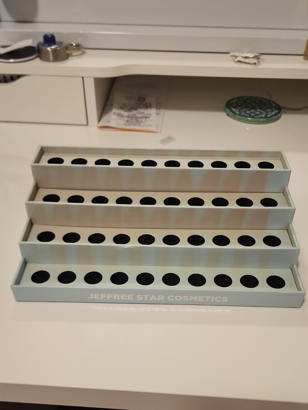 Jeffree Star Cosmetics Mint Green Lipstick Organizer Rack
